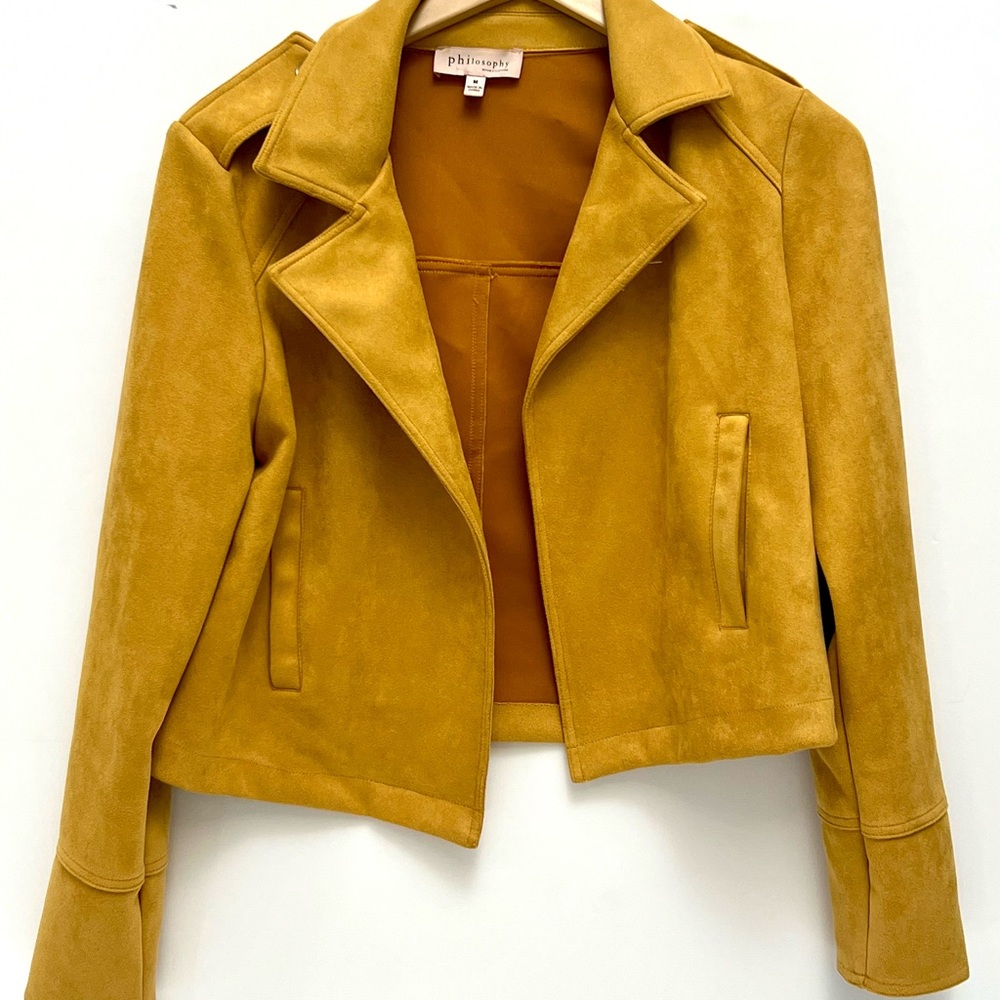 Philipp Plein Tan Suede Women's Jacket